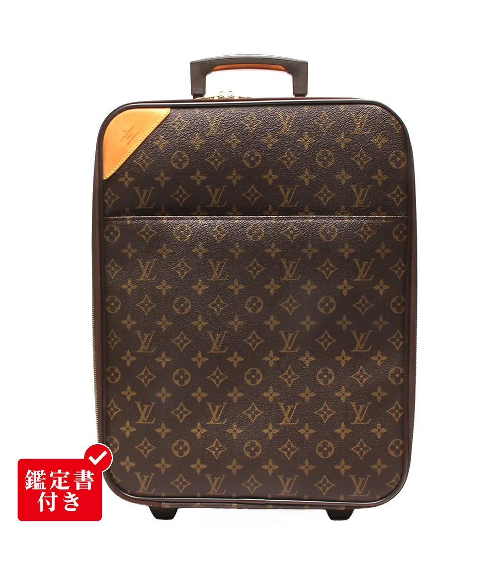Louis Vuitton Carry On Pegase Monogram Canvas Leather Brown